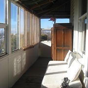 The verandah where some children slept at the former Hillcrest Children's Home